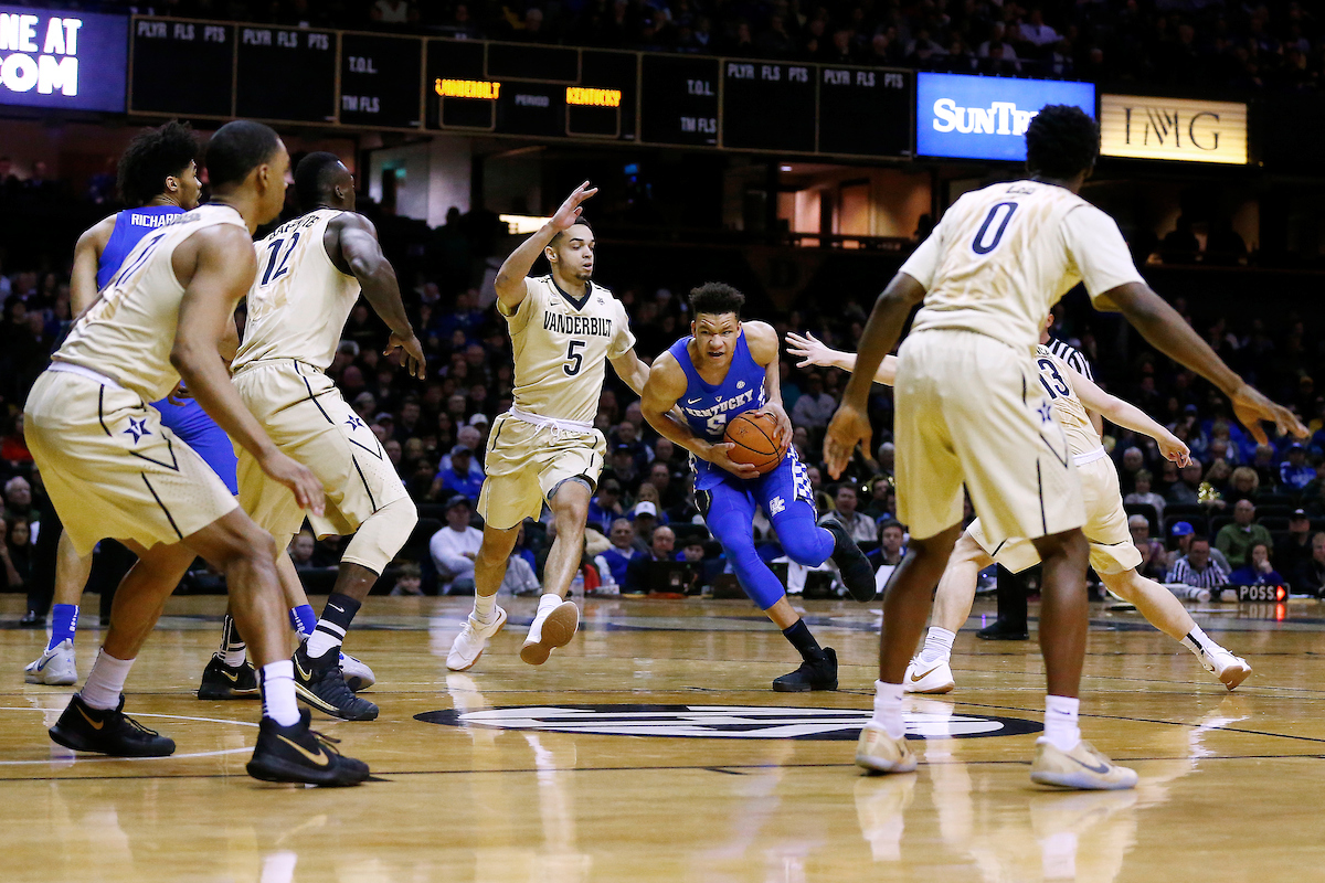 Kevin Knox.

The University of Kentucky men's basketball team beat Vanderbilt 74-67 at Memorial Gymnasium in Nashville, TN., on Saturday, January 13, 2018.

Photo by Chet White | UK Athletics