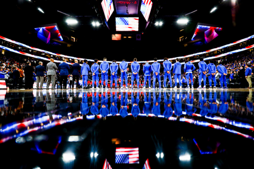 National Anthem.

Kentucky falls to Utah 69-66.


Photo by Chet White | UK Athletics