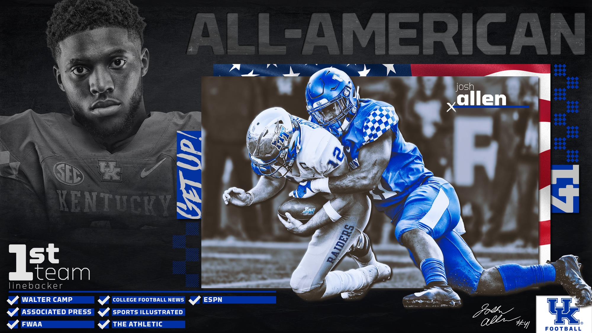 Allen a First-Team All-American by Football Writers Association of America