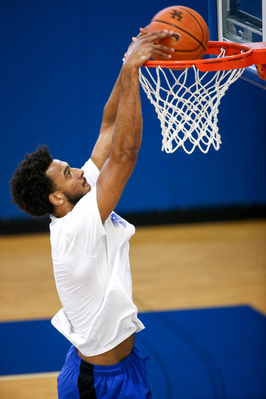Olivier Sarr. 

Kentucky MBB Practice. 

Photo by Eddie Justice | UK Athletics