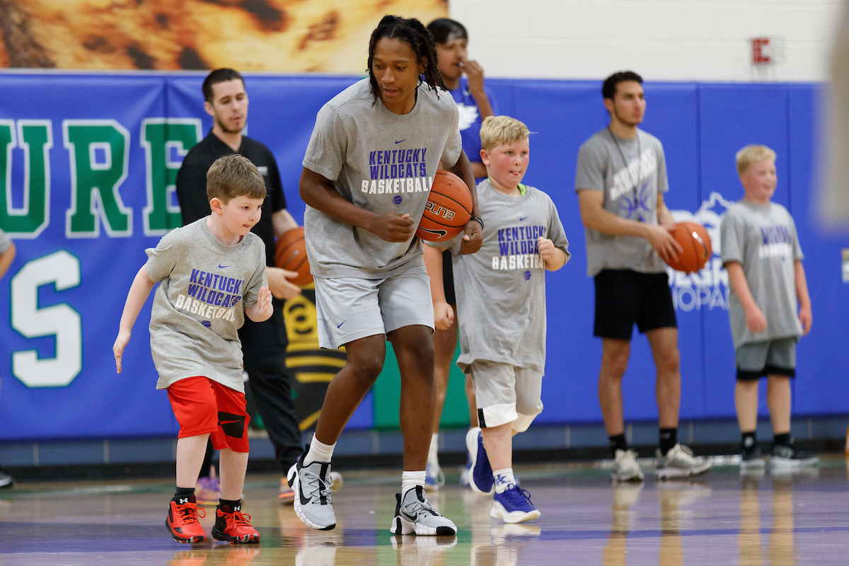 TyTy Washington.

Men’s basketball camp at North Laurel High School in London, Kentucky.

Photo by Elliott Hess | UK Athletics