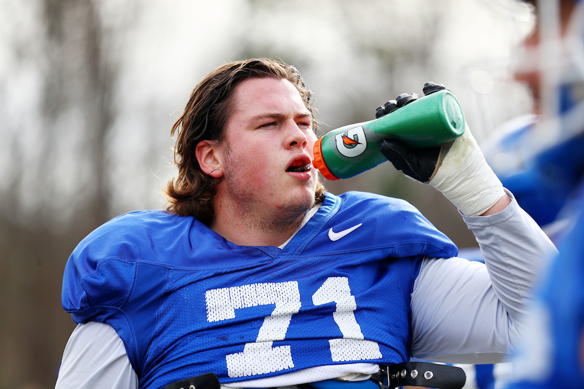 Logan Stenberg
Belk Bowl Practice 1

Photo by Britney Howard | Staff