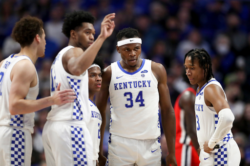 Kellan Grady. Keion Brooks Jr. Sahvir Wheeler. Oscar Tshiebwe. TyTy Washington Jr.

Kentucky beat Ole Miss, 83-72. 

Photos by Chet White | UK Athletics