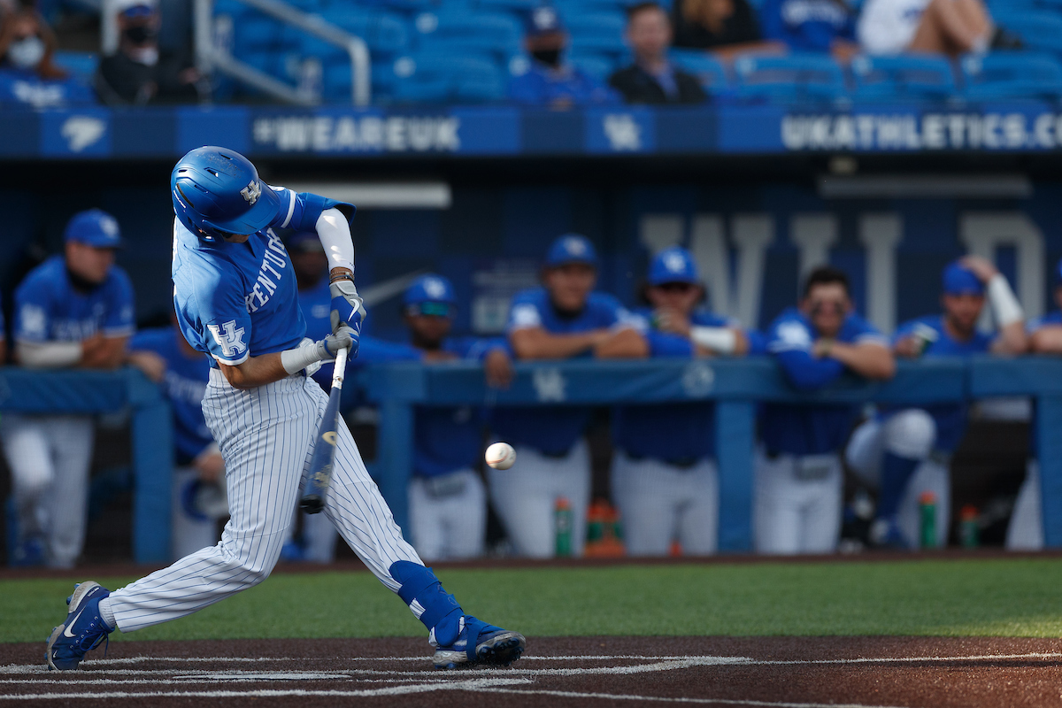 DREW GRACE.

Kentucky loses to UofL 12-5.

Photo by Elliott Hess | UK Athletics