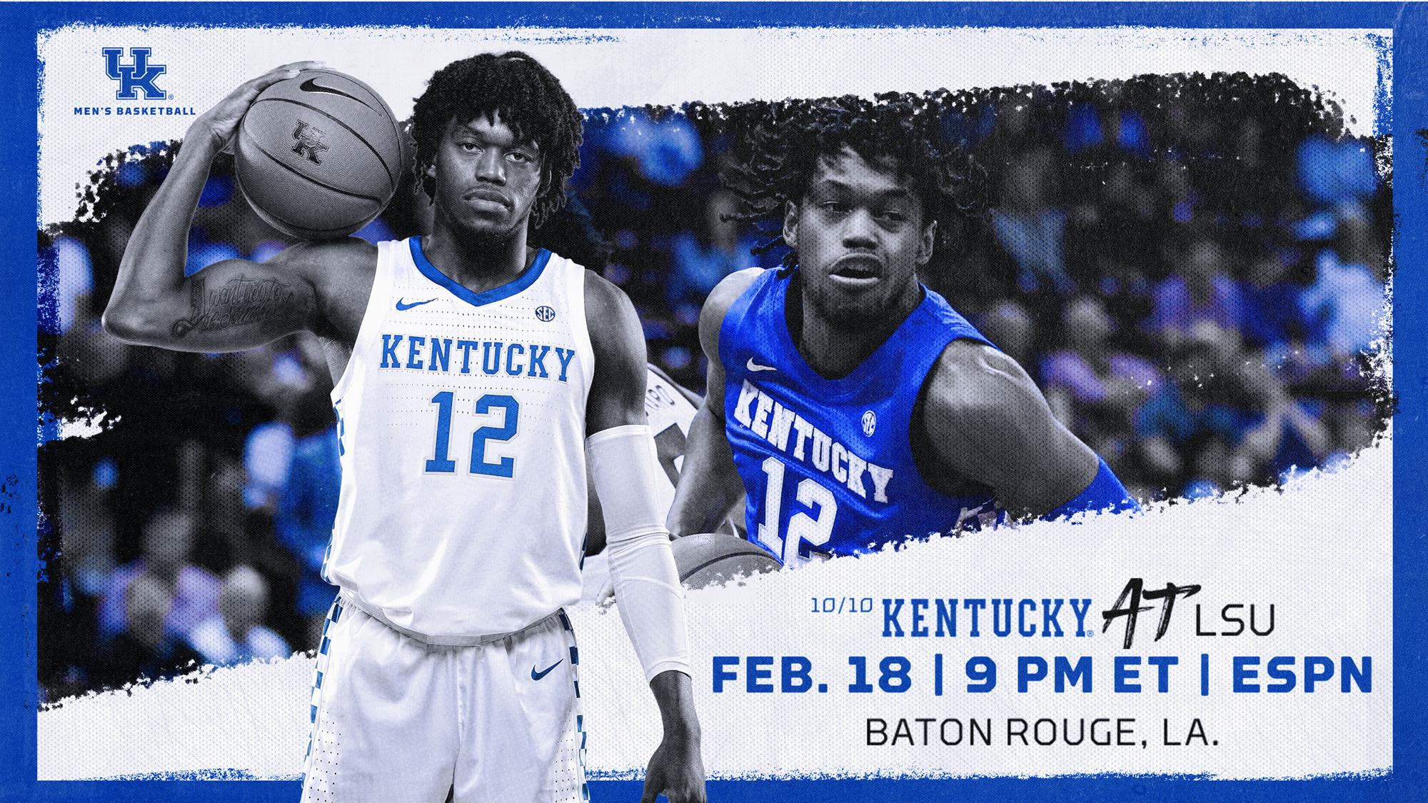 No. 10 Kentucky Ready for Another Road Test