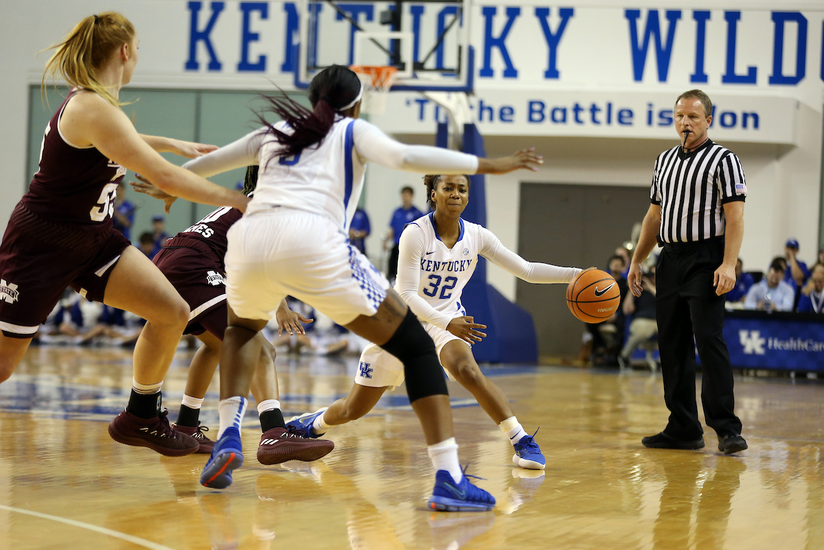 Jaida Roper
The University of Kentucky women's basketball team falls to Mississippi State on Senior Day on Sunday, February 25, 2018 at the Memorial Coliseum.

Photo by Britney Howard | UK Athletics