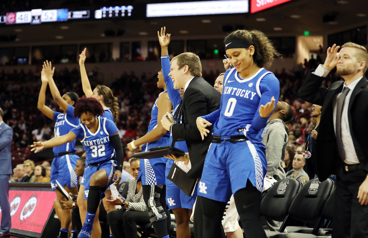Team 

The UK Women's Basketball team beat South Carolina.
Photo by Britney Howard | UK Athletics