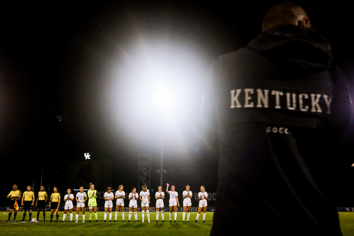 Intros.

Kentucky beat Bellarmine 4-0.

Photos by Chet White | UK Athletics
