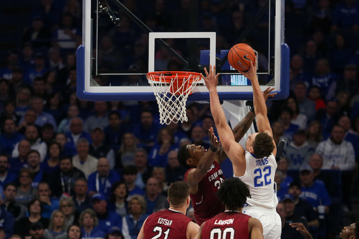 Reid Travis.

The University of Kentucky men's basketball team beats South Carolina 76-48.

Photo by Hannah Phillips| UK Athletics