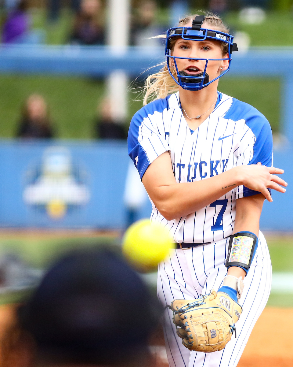 Autumn Humes. 

Kentucky defeats LSU 7-5. 

Photo by Eddie Justice | UK Athletics