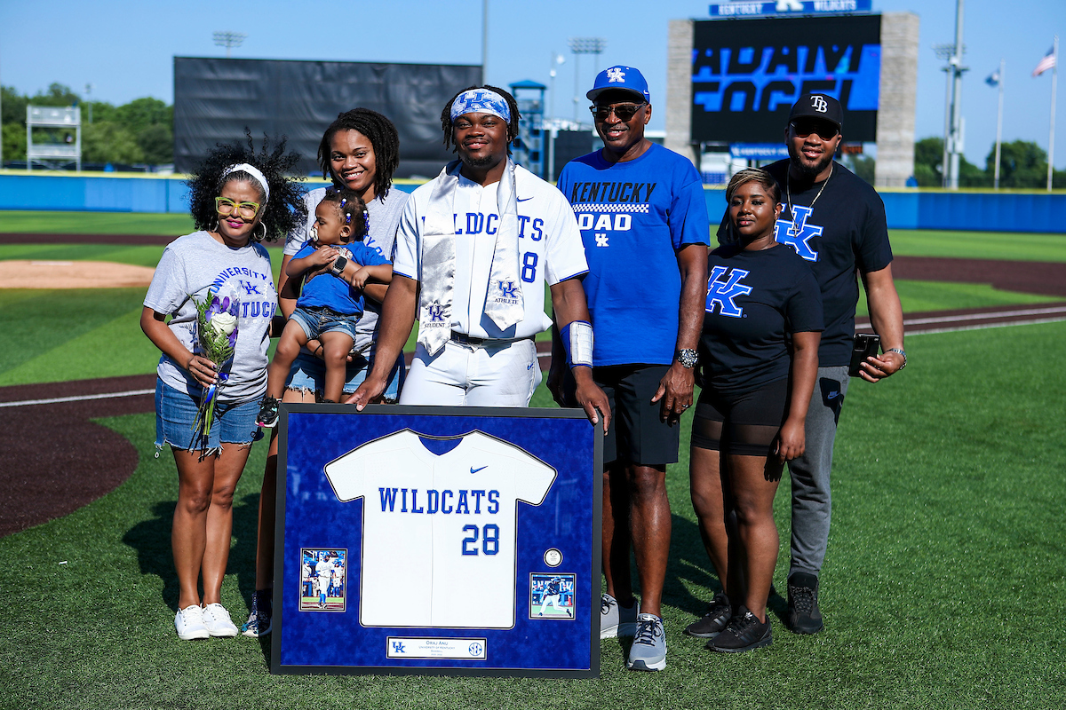 Oraj Anu.

2022 Kentucky Baseball Senior Day.

Photo by Sarah Caputi | UK Athletics