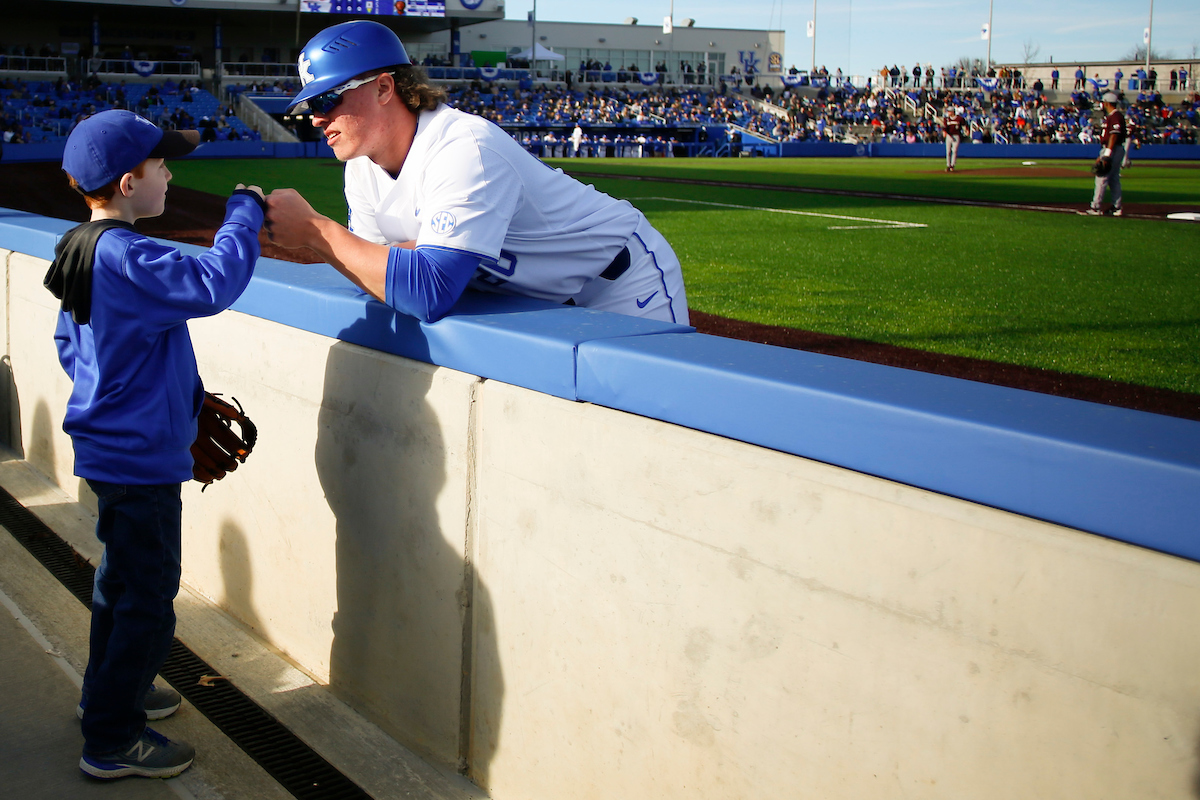 Opening Day. Justin Olson. 

Kentucky Baseball defeated EKU 7-3 on opening day at Kentucky Proud Park. 

Photo by Eddie Justice | UK Athletics