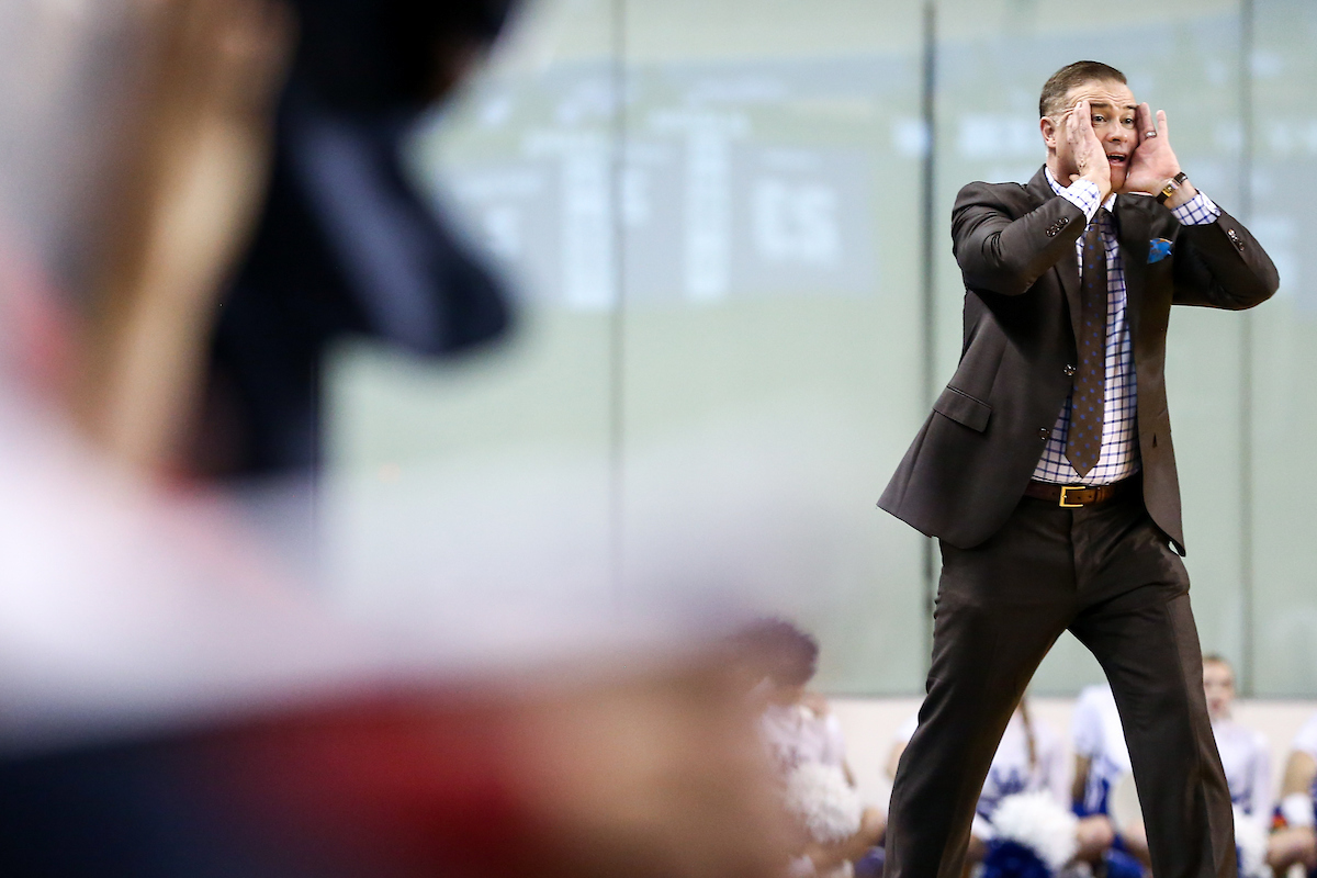 Matthew Mitchell. 

Kentucky beat Alabama 66 - 62. 

Photo by Eddie Justice | UK Athletics