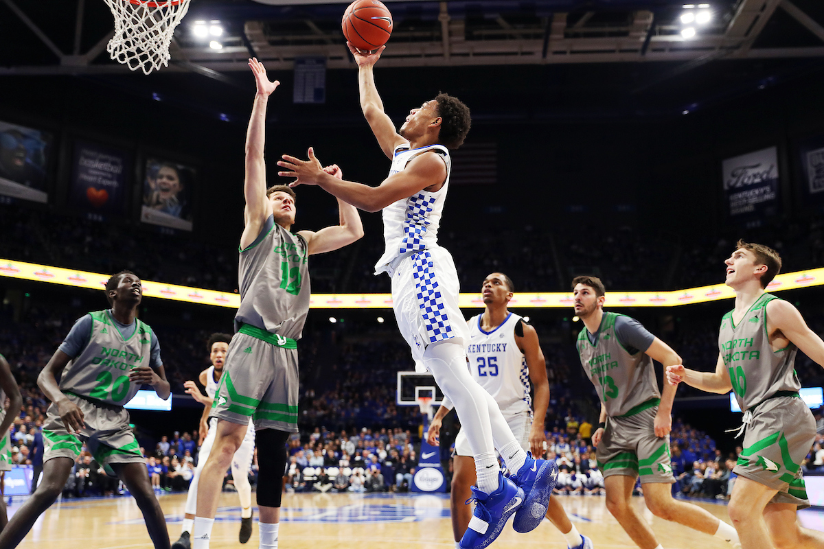 Quade Green


Men's Basketball beats North Dakota 96-58.

Photo by Britney Howard  | UK Athletics