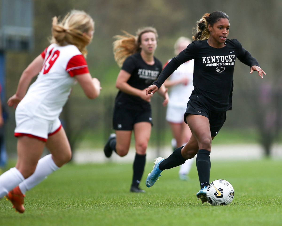 Hailey Farrington-Bentil.

Kentucky ties Miami Ohio 1-1.

Photo by Grace Bradley | UK Athletics