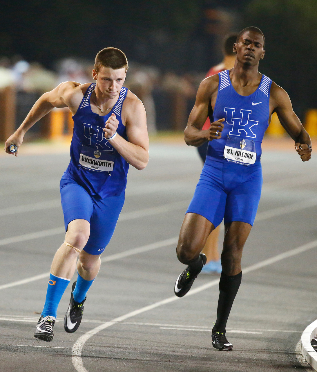 Tim Duckworth. Dwight St. Hillaire.

Day three of the 2018 SEC Outdoor Track and Field Championships on Sunday, May 13, 2018, at Tom Black Track in Knoxville, TN.

Photo by Chet White | UK Athletics