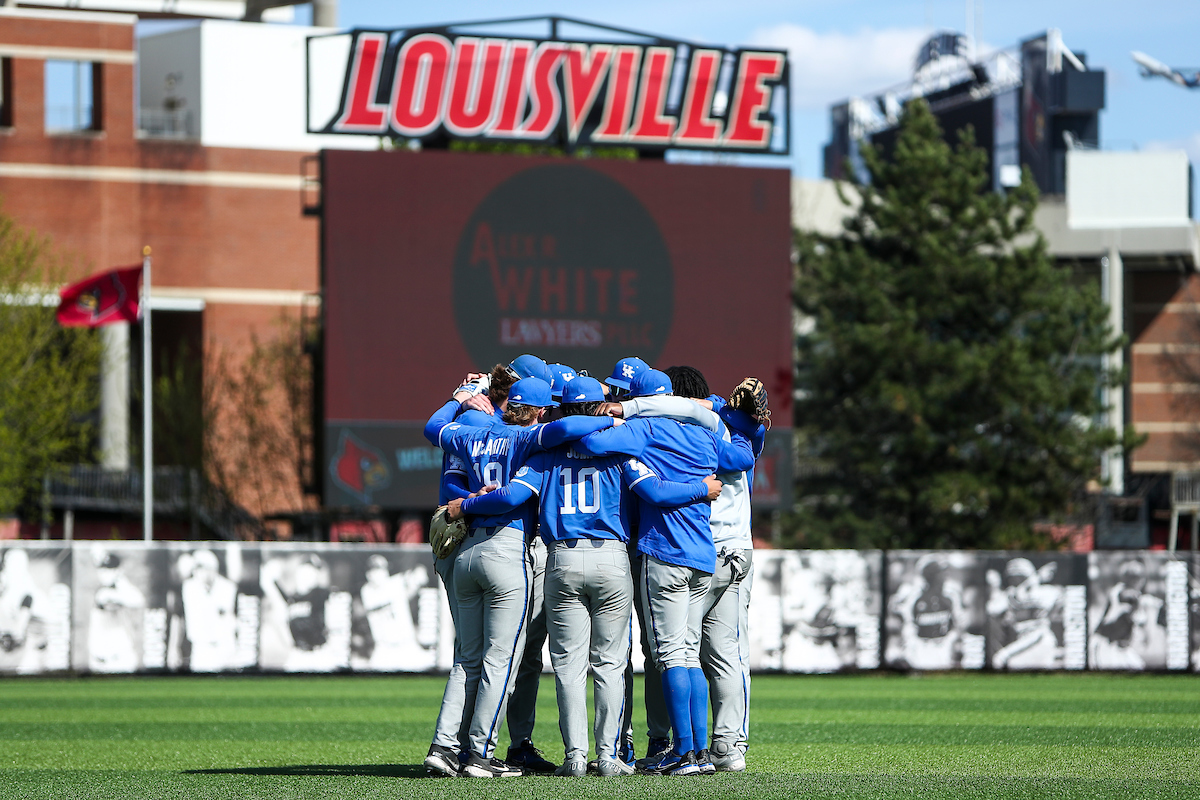 Outfielders.

Kentucky falls to Louisville 2-4.

Photo by Sarah Caputi | UK Athletics