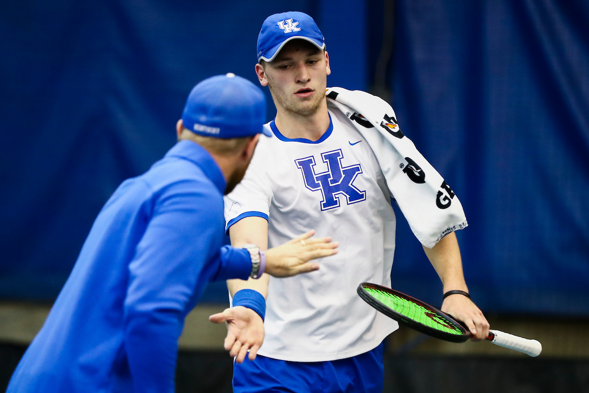Cedric Kauffmann. Millen Hurrion.

Kentucky beat Memphis 4-1.

Photo by Chet White | UK Athletics