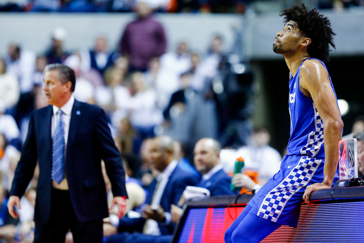 Nick Richards. John Calipari.

Kentucky falls to Auburn 75-66.

Photo by Chet White | UK Athletics
