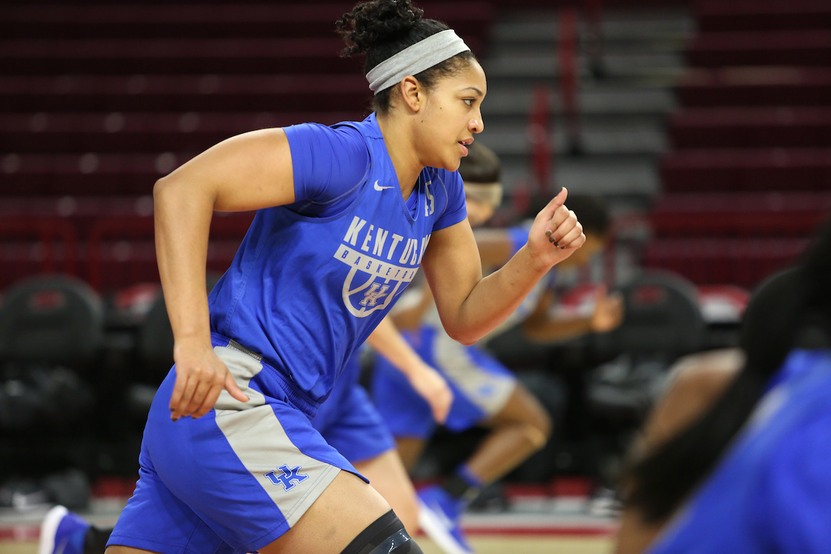 Alyssa Rice

The University of Kentucky women's basketball team practices at Bud Walton Arena on Monday, January 29, 2018.
Photo by Britney Howard | UK Athletics