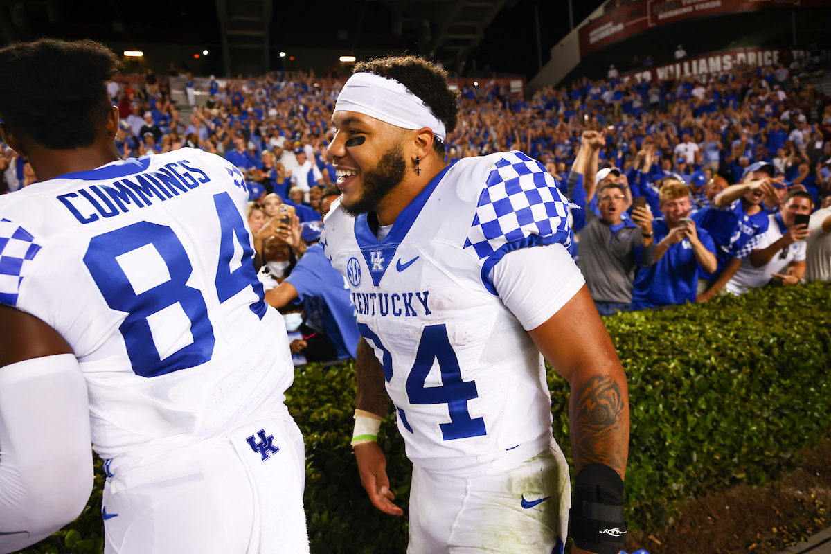 Chris Rodriguez Jr.

Kentucky beats South Carolina, 16-10.

Photo by Elliott Hess | UK Athletics