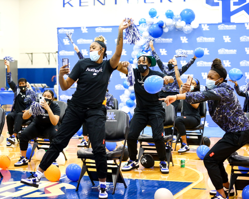 Keke McKinney. Celebration. 

2021 Selection Show. 

Photo by Eddie Justice | UK Athletics