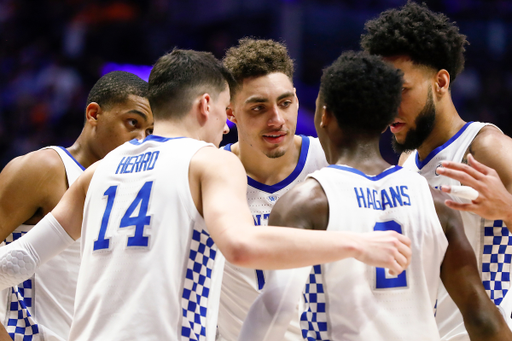 Team. Keldon Johnson. Tyler Herro. Reid Travis. Ashton Hagans. EJ Montgomery.

Kentucky falls to Tennessee 82-78.

Photo by Chet White | UK Athletics