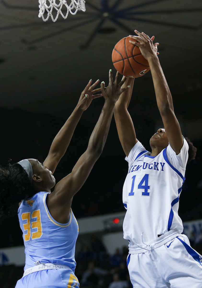 Tatyana Wyatt.

UK women's basketball beat Southern 91-41.

Photo by Hannah Phillips | UK Athletics