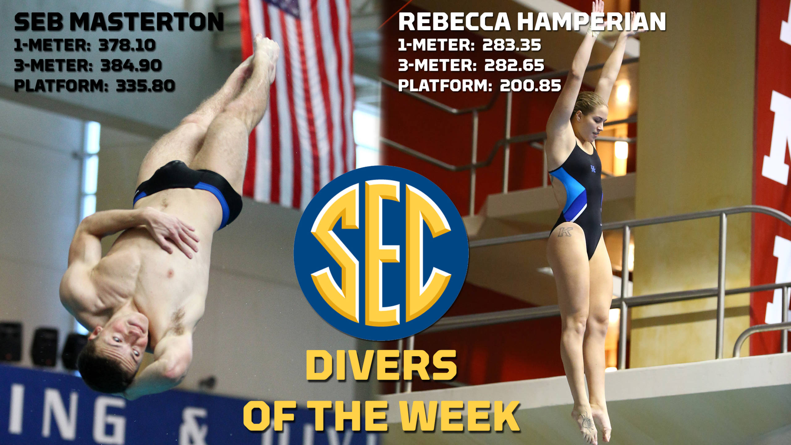 Wildcats Sweep SEC Diver of the Week Honors