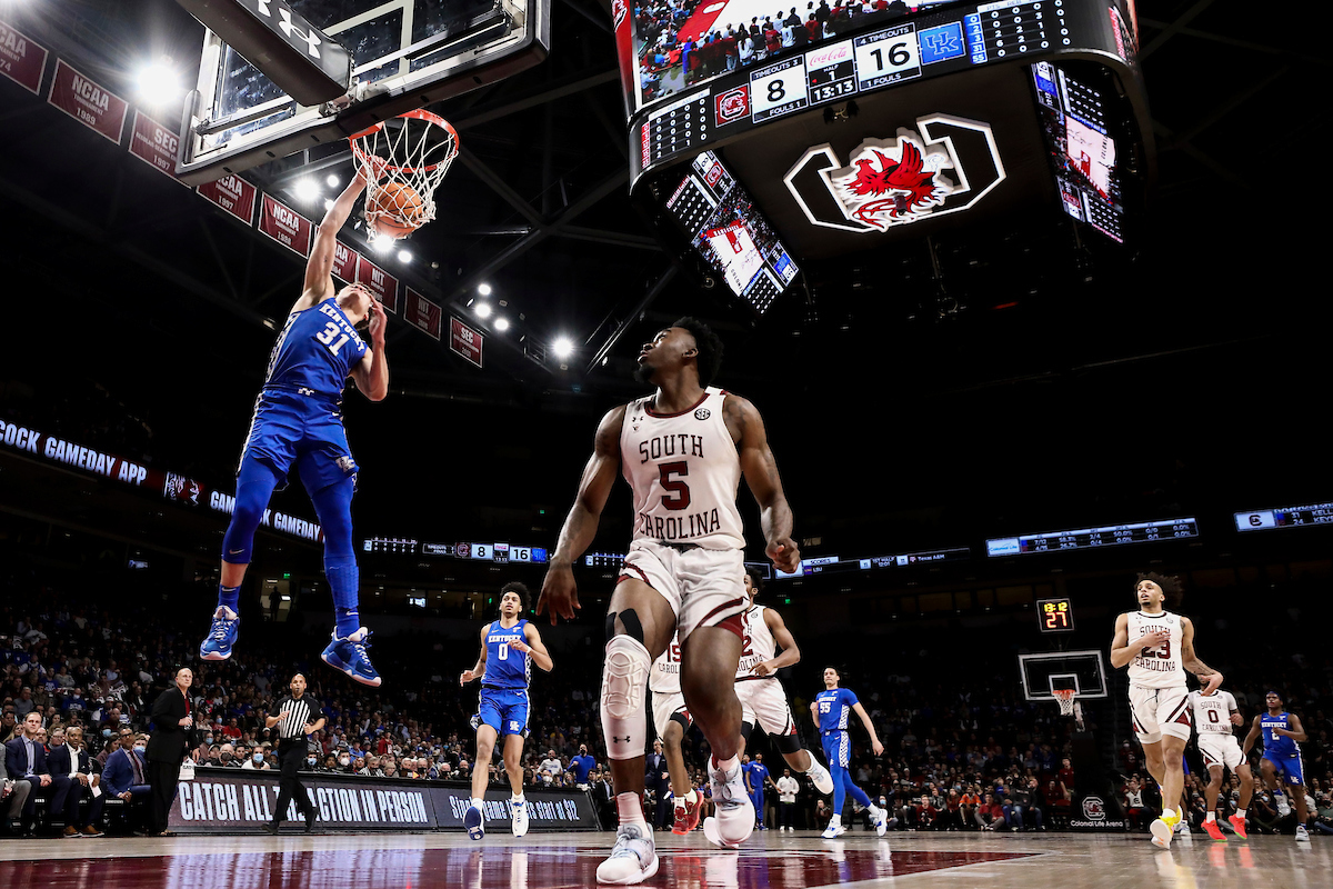 Kellan Grady.

Kentucky beat South Carolina 86-76.

Photos by Chet White | UK Athletics