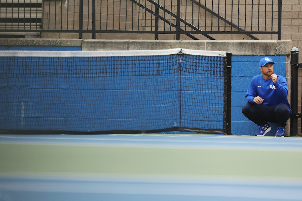 Cedric Kauffmann.

University of Kentucky men's tennis vs. Georgia.

Photo by Quinn Foster | UK Athletics