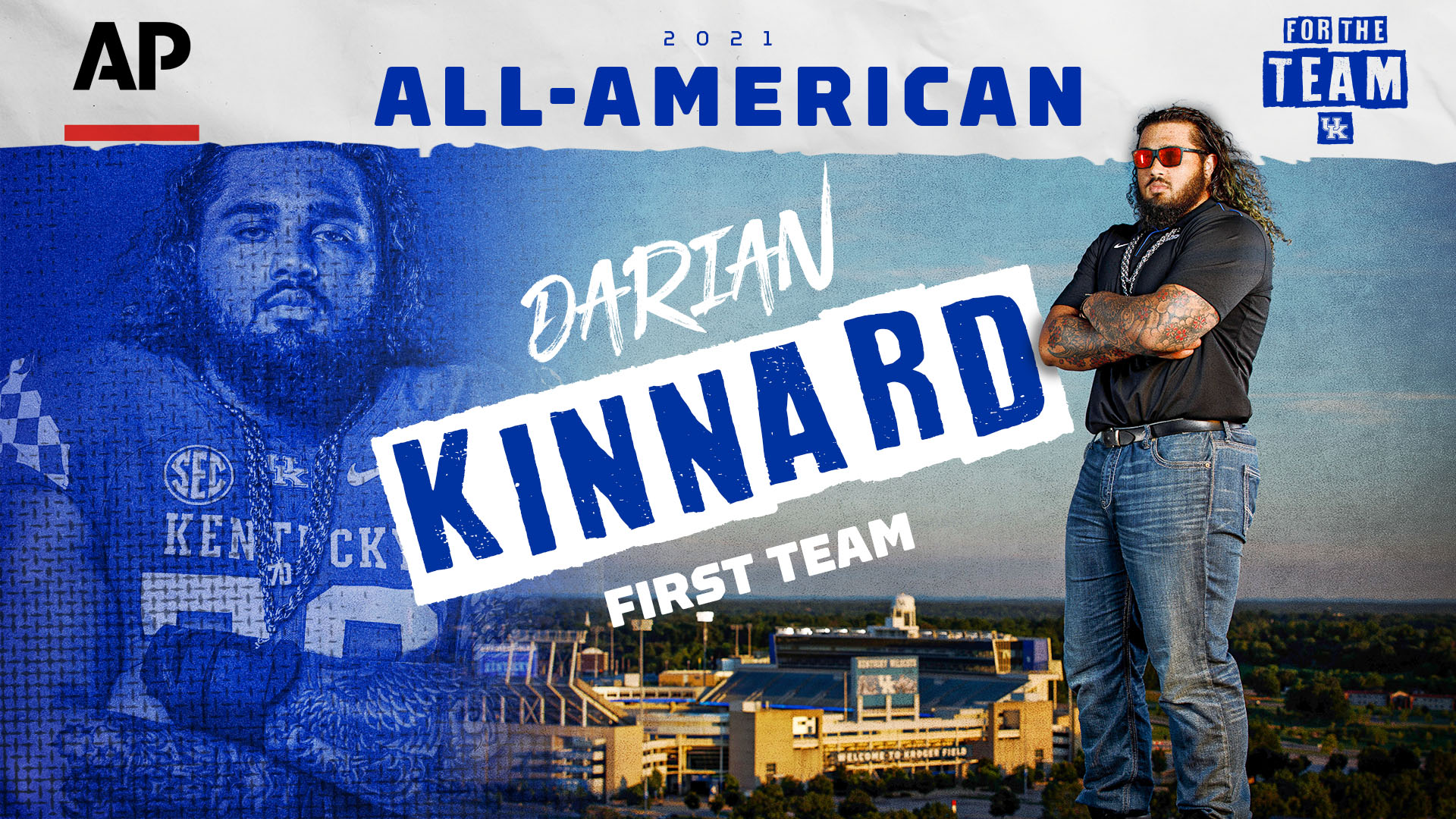 Darian Kinnard Named AP First-Team All-American