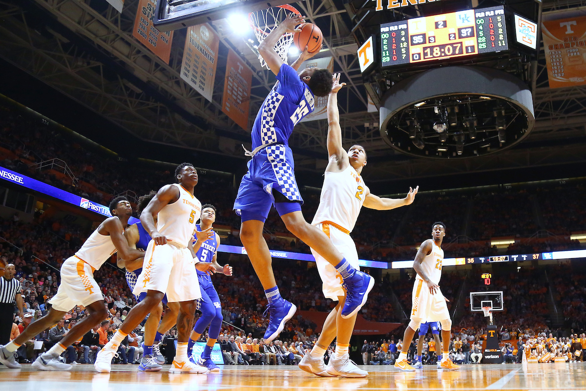 PJ Washington.

The University of Kentucky men's basketball team falls to Tennessee 76-65 on Saturday, January 6, 2018, at Thompson-Boling Arena in Knoxville, TN.

Photo by Chet White | UK Athletics