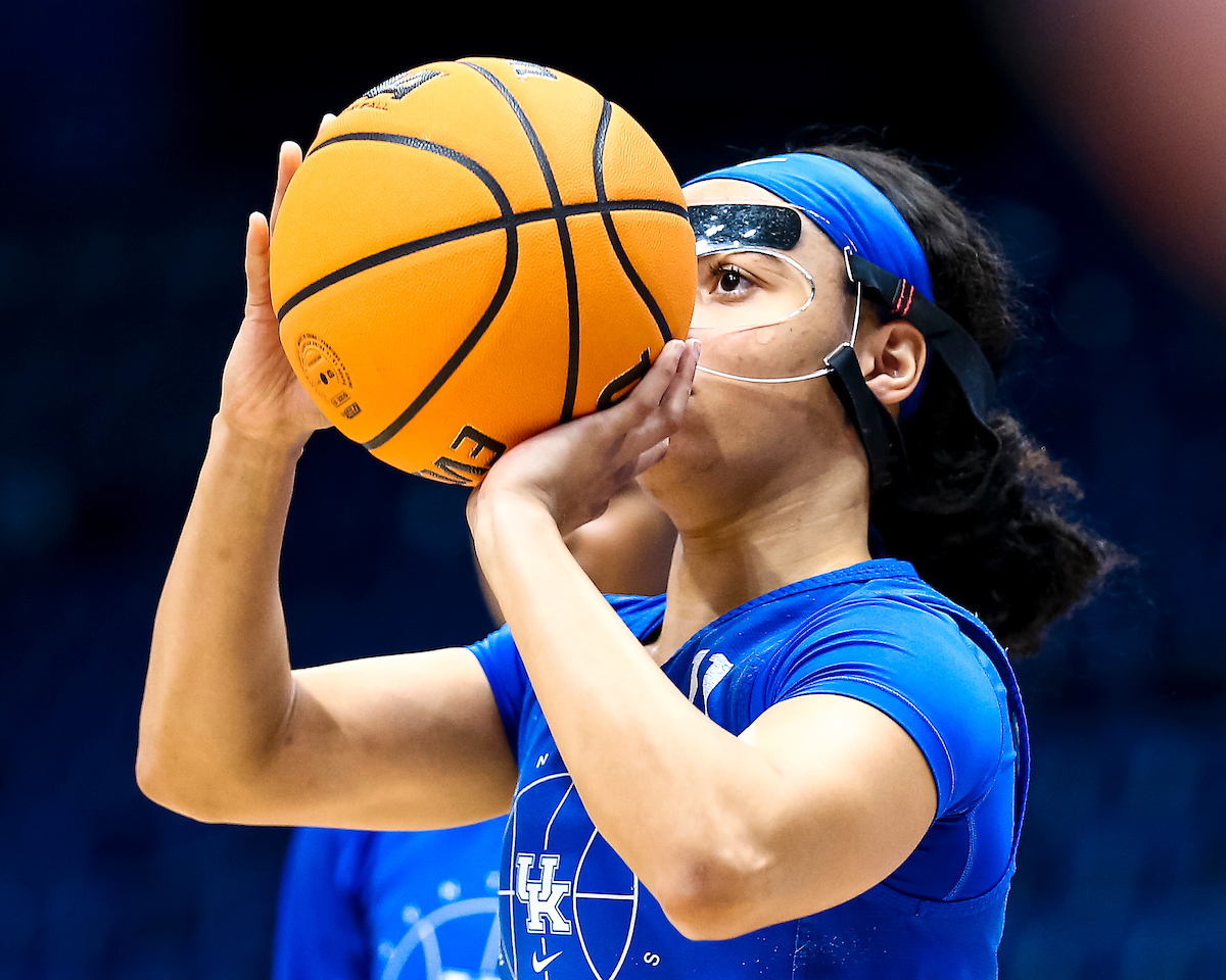 Jada Walker.

Kentucky shootaround day one for the SEC Tournament.

Photo by Eddie Justice | UK Athletics
