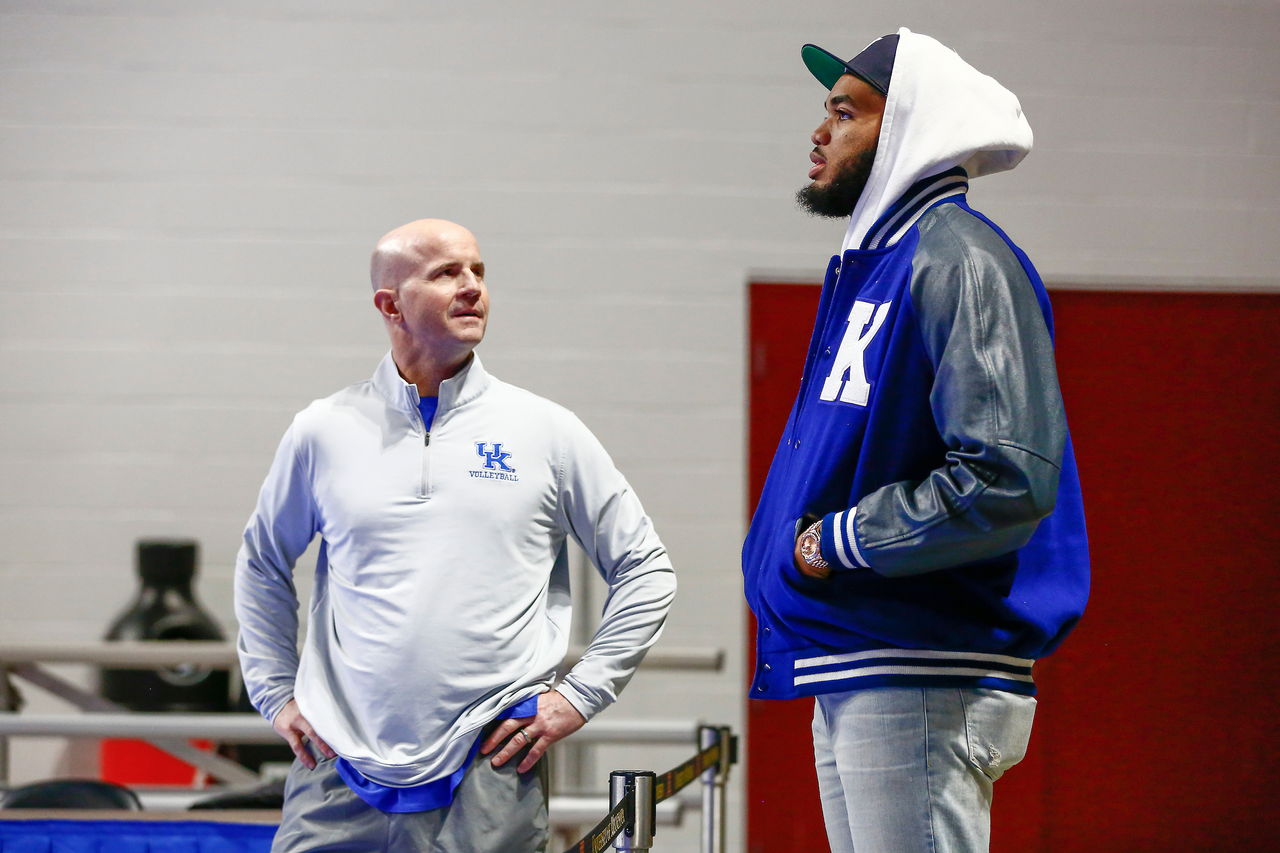 Craig Skinner. Karl Anthony Towns.

NCAA volleyball Sweet 16.

Photo by Chet White | UK Athletics