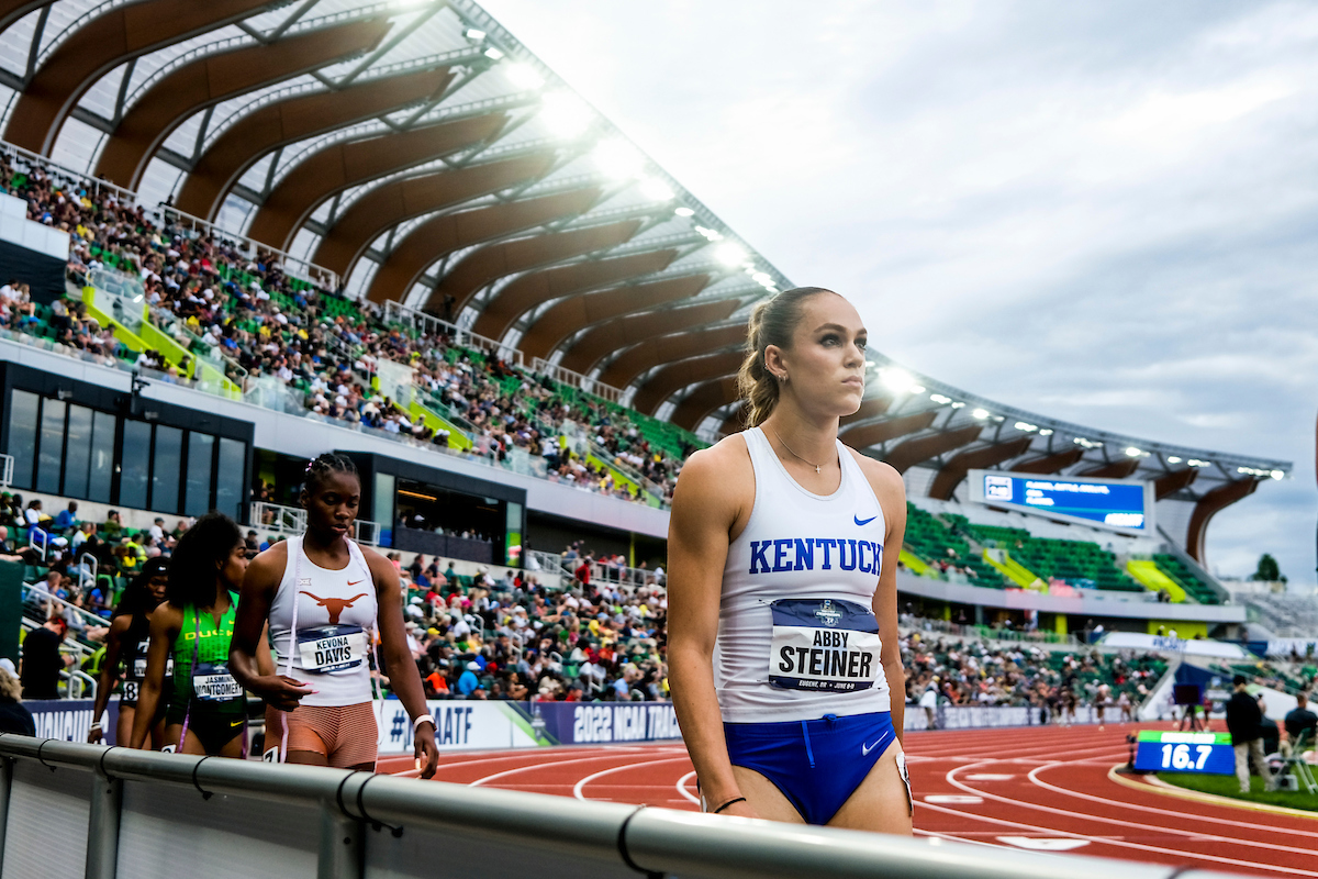 Abby Steiner.

Day two. NCAA Track and Field Outdoor Championships.

Photo by Chet White | UK Athletics