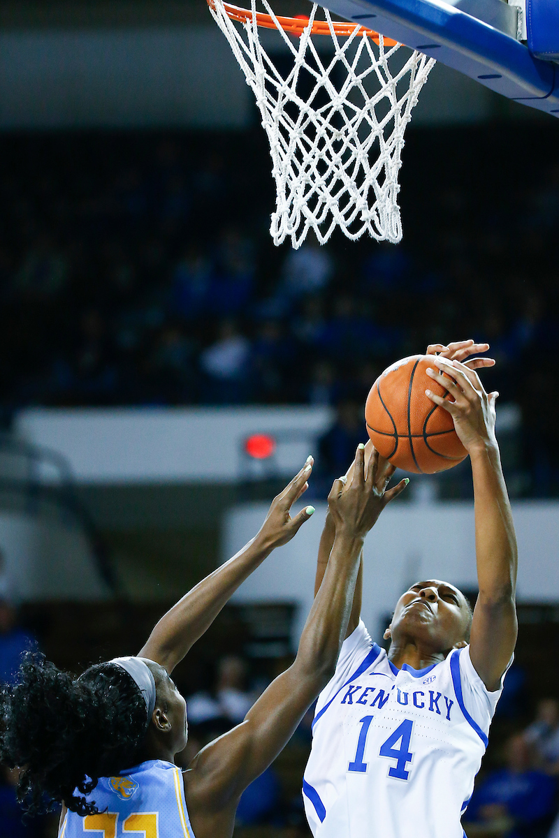 Tatyana Wyatt.

UK women's basketball beat Southern 91-41.

Photo by Chet White | UK Athletics