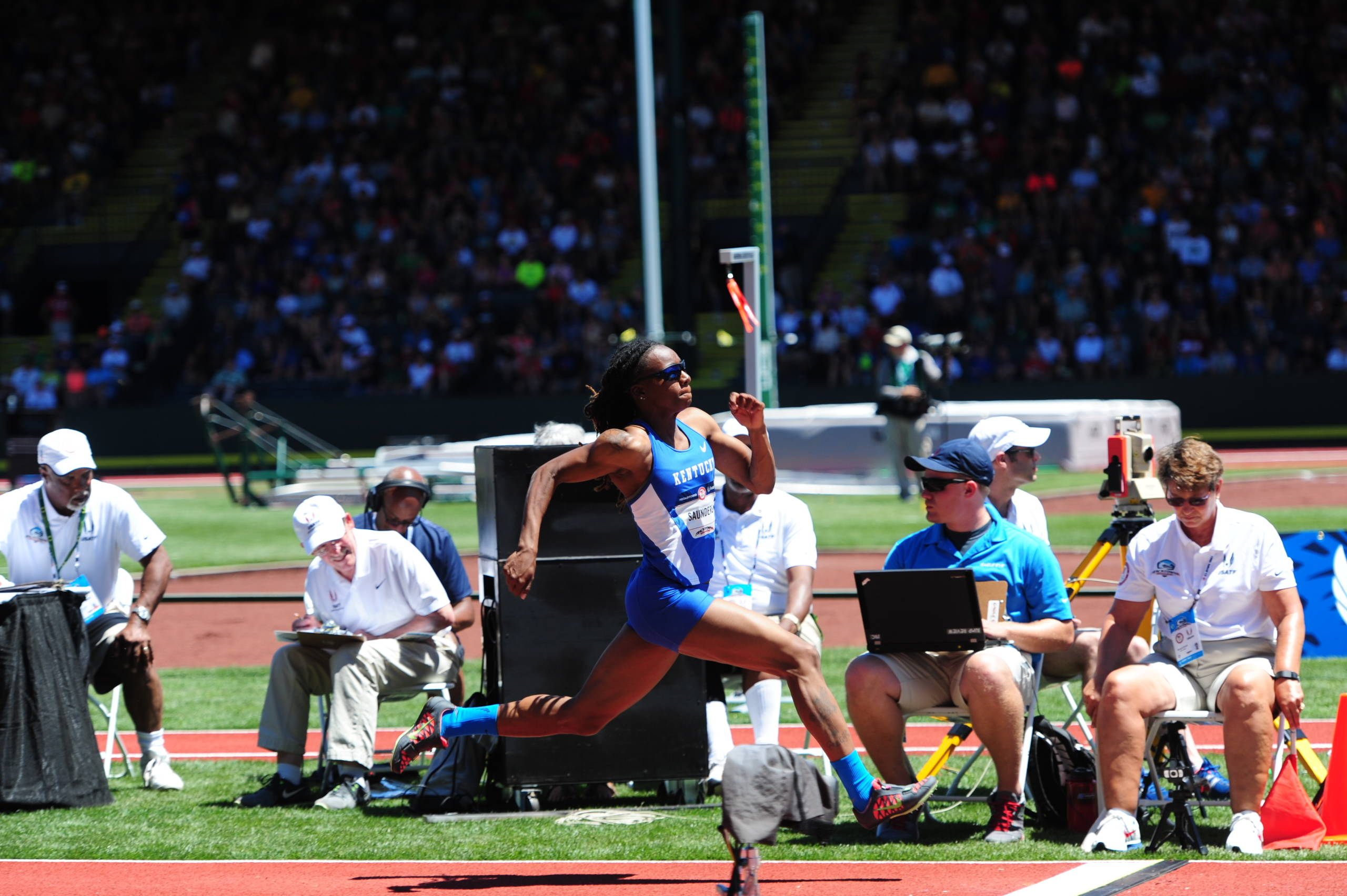 UKTF Long Jumper Sha’Keela Saunders Comes Narrowly Close to U.S. Olympic Team