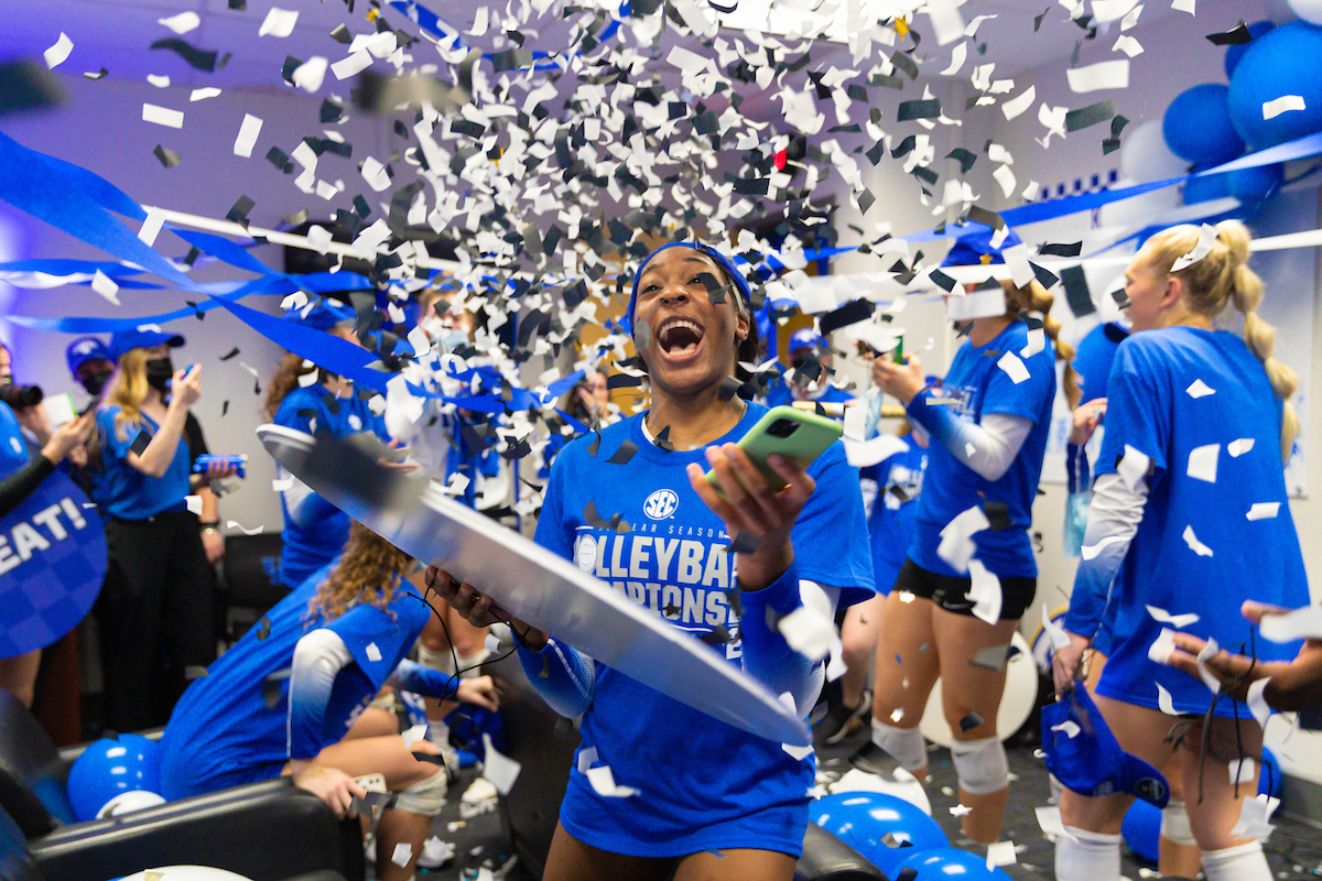 Reagan Rutherford.

Kentucky sweeps Alabama 3 - 0 and wins SEC Championship

Photo by Grant Lee | UK Athletics