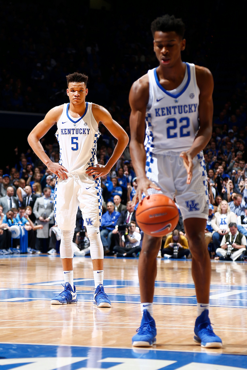 Kevin Knox.

The University of Kentucky men's basketball team defeats Mississippi State 78-65 on Tuesday, January 23, 2017, in Lexington's Rupp Arena.

Photo by Quinn Foster I UK Athletics