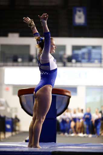 Ella Warren.

Kentucky falls to Florida, 197.800-196.600.

Photo by Elliott Hess | UK Athletics