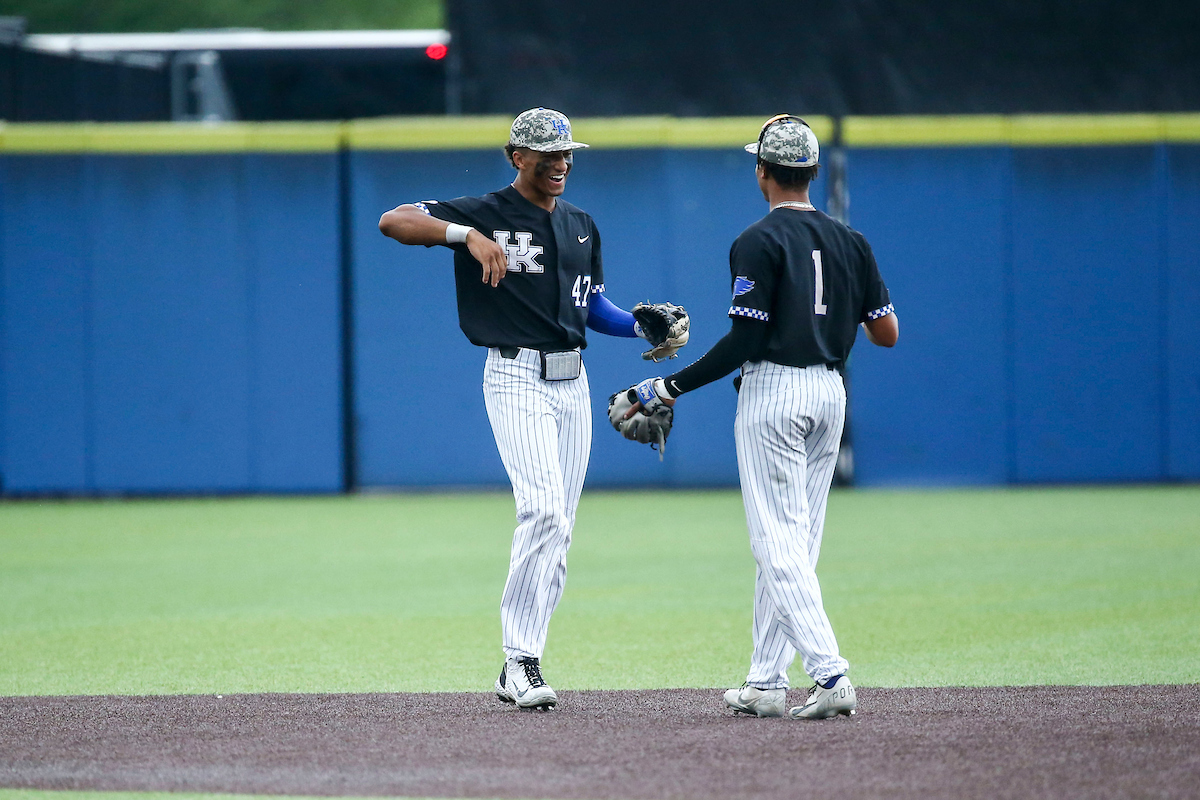 Ryan Ritter. Daniel Harris IV. 

Kentucky beats Auburn 6-3.

Photo by Sarah Caputi | UK Athletics