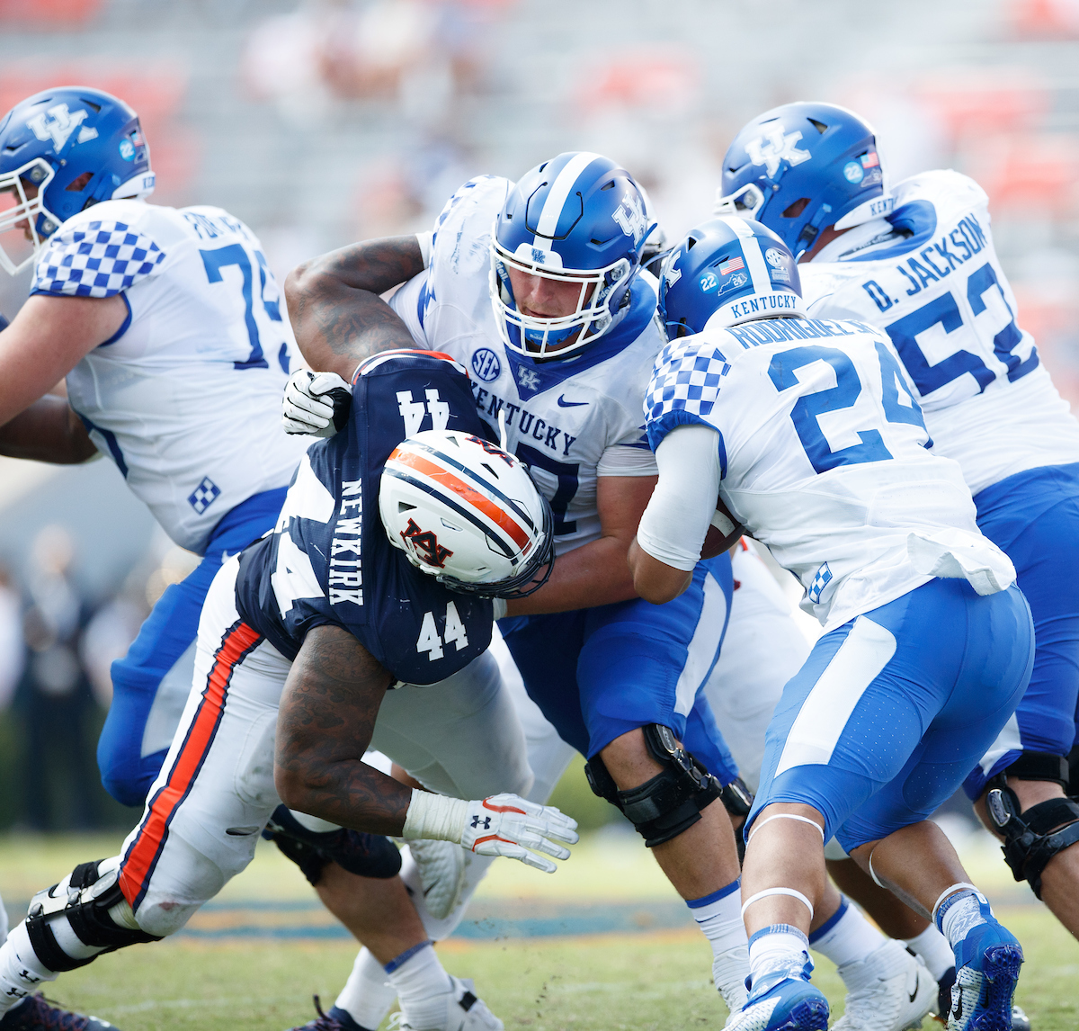 Landon Young.

Kentucky falls to Auburn, 13-29.

Photo by Elliott Hess | UK Athletics