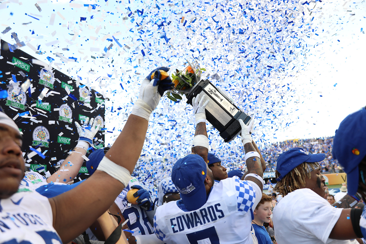 The UK Football team beat Penn State 27-24 in the Citrus Bowl. 

Photo by Jacob Noger  | UK Athletics