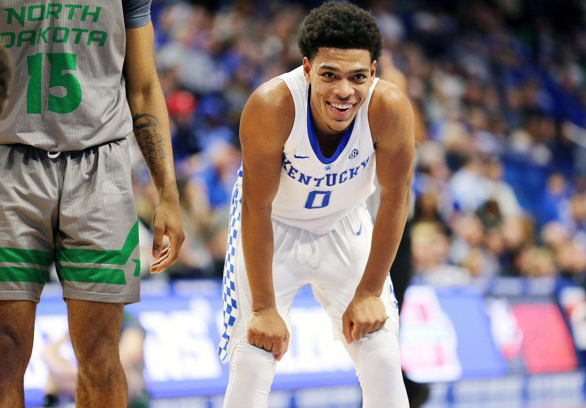 Quade Green


Men's Basketball beats North Dakota 96-58.

Photo by Britney Howard  | UK Athletics