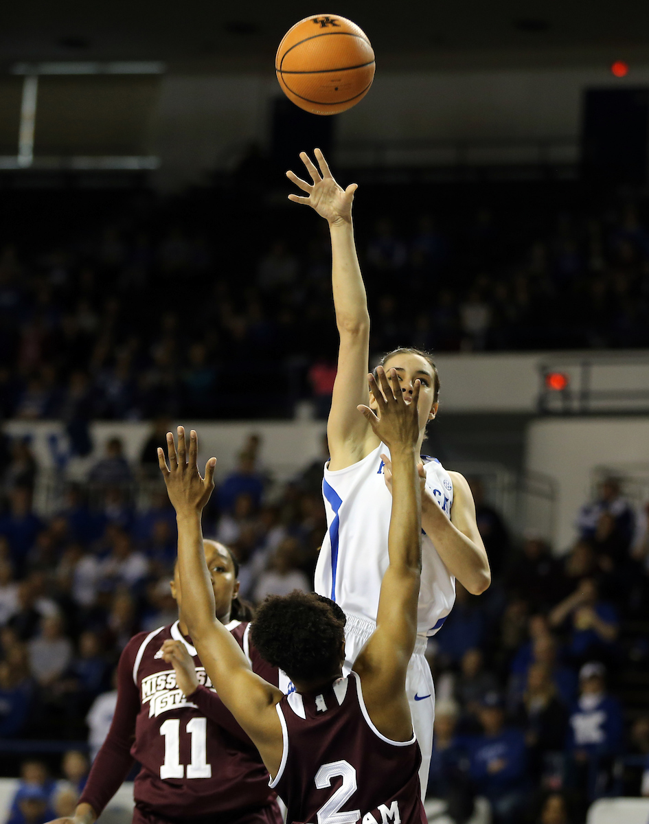 Maci Morris

The University of Kentucky women's basketball team falls to Mississippi State on Senior Day on Sunday, February 25, 2018 at the Memorial Coliseum.

Photo by Britney Howard | UK Athletics