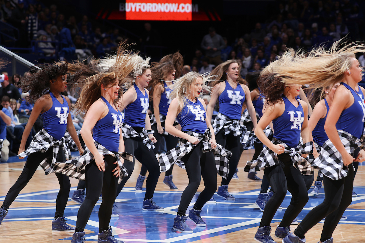 Dance Team.

The University of Kentucky men's basketball team beats Vanderbilt 83-81 on Tuesday, January 30, 2018 at Rupp Arena in Lexington, Ky.

Photo by Elliott Hess | UK Athletics