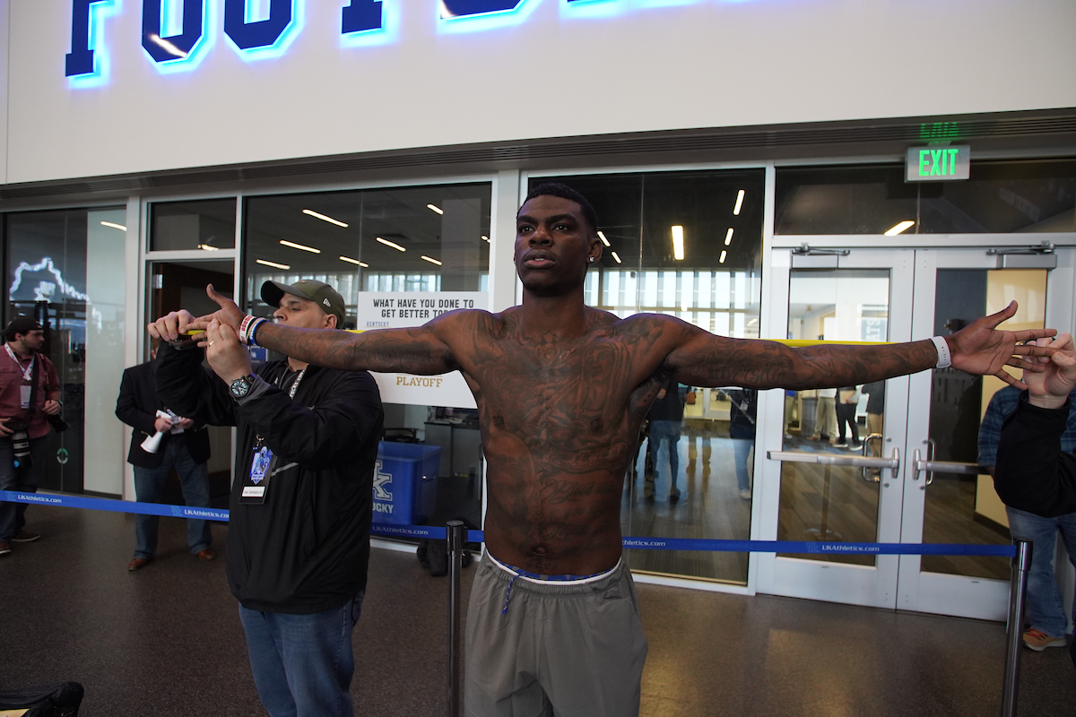 Chris Westry.

Pro Day for UK Football.

Photo by Jacob Noger | UK Athletics