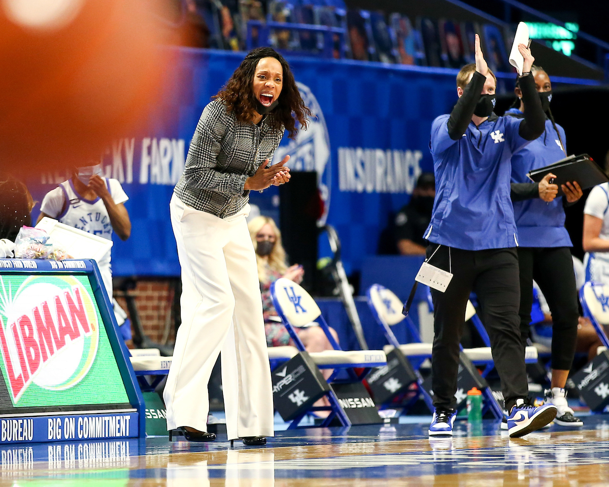 Kyra Elzy. 

Kentucky beats Alabama 81-68.

Photo by Eddie Justice | UK Athletics