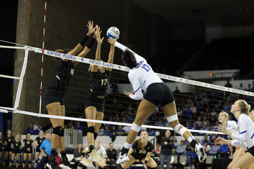 Leah Edmond
UK volleyball beats Purdue in the second round of the NCAA Tournament.  

Photo by Britney Howard  | UK Athletics